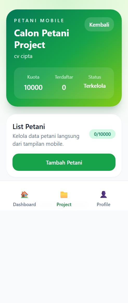 Petani Mobile Jejak Benih